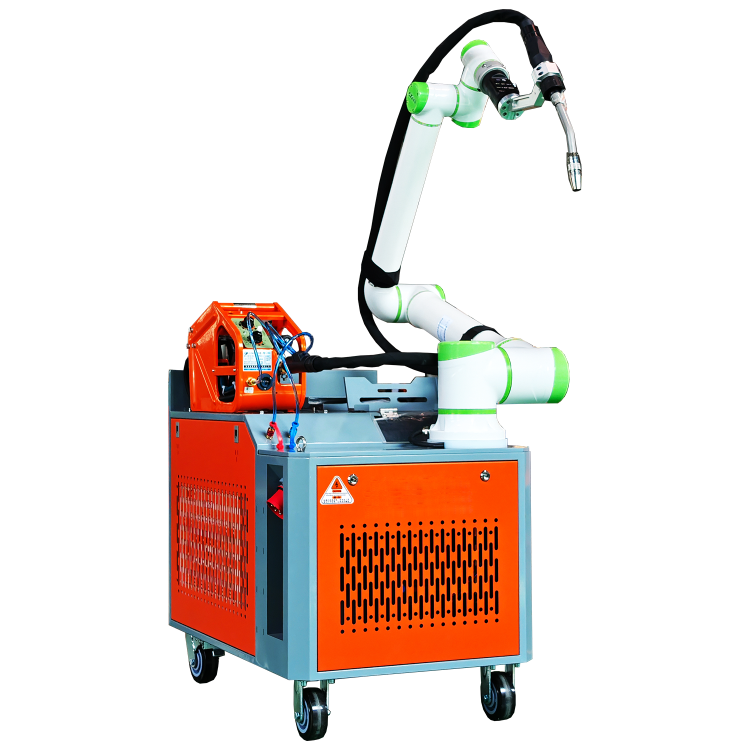 1300/1500/1800 Cobot, 6 axis, 360° flexible rotation，MIG pulse welding source, laser  source