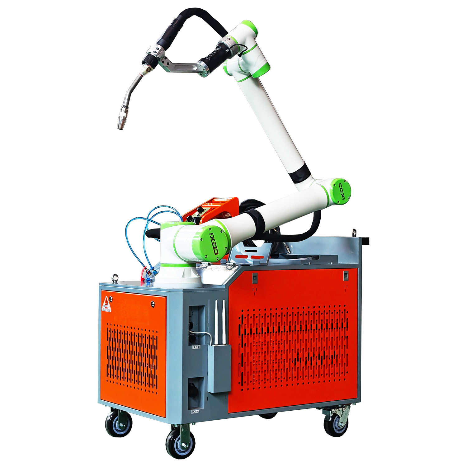 1300/1500/1800 Cobot, 6 axis, 360° flexible rotation，MIG pulse welding source, laser  source